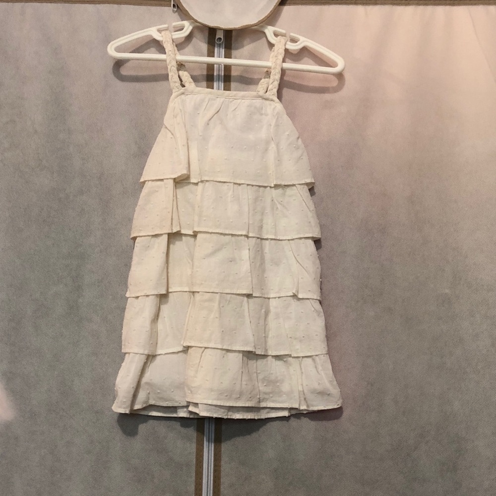 EUC OshKosh Cream Summer Ruffle Dress